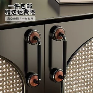 Cốc Hút Thủy Tinh Không Đục Lỗ Tay Nắm Cửa Sổ Phòng Tắm Tủ Bếp Ngăn Kéo Di Động Tay Cầm Cửa Trượt Tay Cầm Tiện Dụng Cụ TSIL