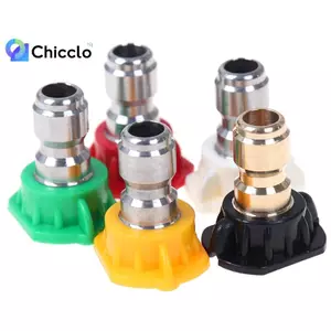 5 chiếc Vòi phun nước áp lực cao Đầu phun Qui 1 / 4 Qui Connect Dụng cụ đẹp