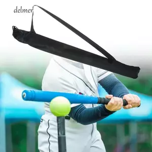 Túi đựng ô dù DELMER, Ba lô bảo vệ Ba lô dơi bóng chày, Dây đeo vai chống bụi màu đen chuyên nghiệp Túi cần câu thể thao ngoài trời