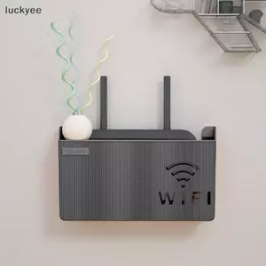 Luckyew Không Dây Wifi Router Kệ Hộp Bảo Quản Treo Tường Nhựa ABS Hộp Tổ Chức Cáp Điện Braet Hộp Tổ Chức Trang Trí Nhà TQ