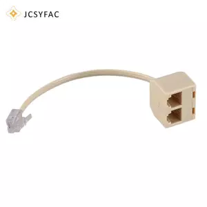 Bộ Chia Điện Thoại JCSYFAC RJ11 6P4C 1 Nam Sang 2 Nữ Adapter RJ11 Sang RJ11 Tách Phụ Kiện Điện Thoại Mới