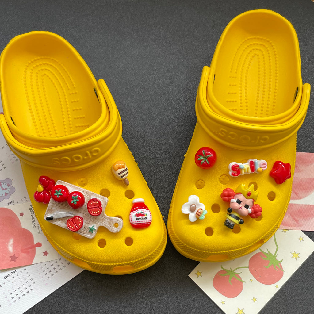 Phụ kiện trang trí lỗ giày Crocs nhiều mẫu hoa sáng tạo dễ thương cho bé, có thể tháo rời