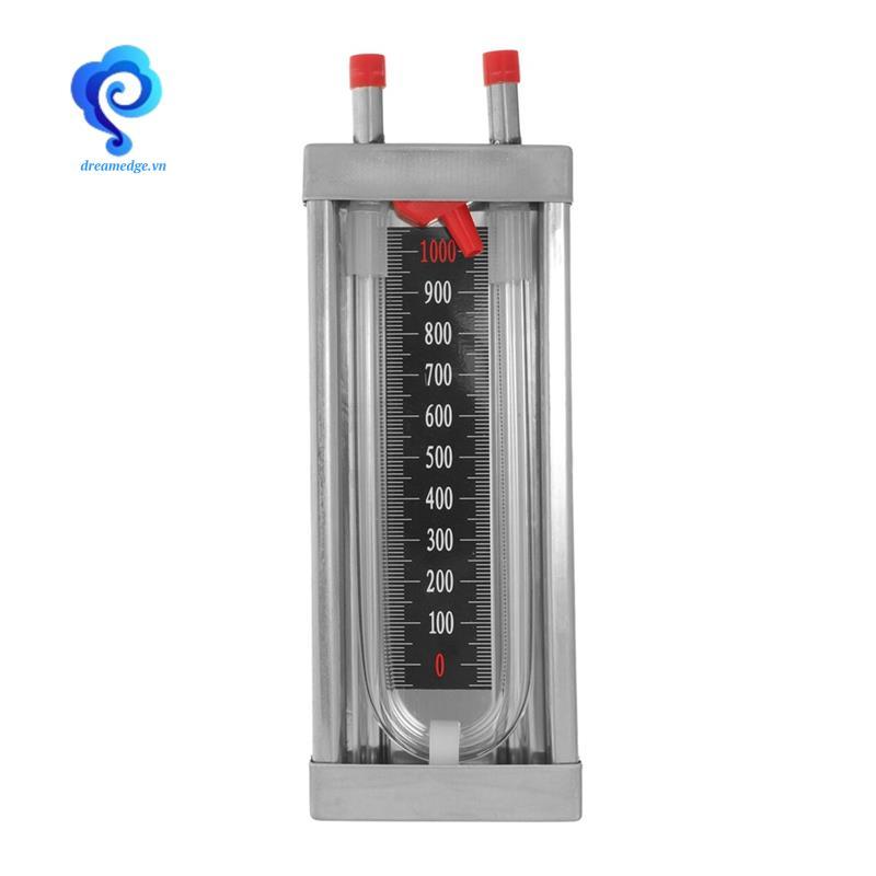 [dreamedge] Đồng hồ đo áp suất áp suất ống chữ U bằng thép không gỉ Máy đo chênh lệch Máy kiểm tra ống chân không Máy đo áp suất có độ chính xác cao