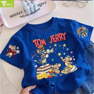 COD✅ (Hồ Chí Minh)Kids T Mall Áo phông tay ngắn In hình hoạt hình Áo Kiểu rộng và ấn tượng Trẻ em thời trang #VN478