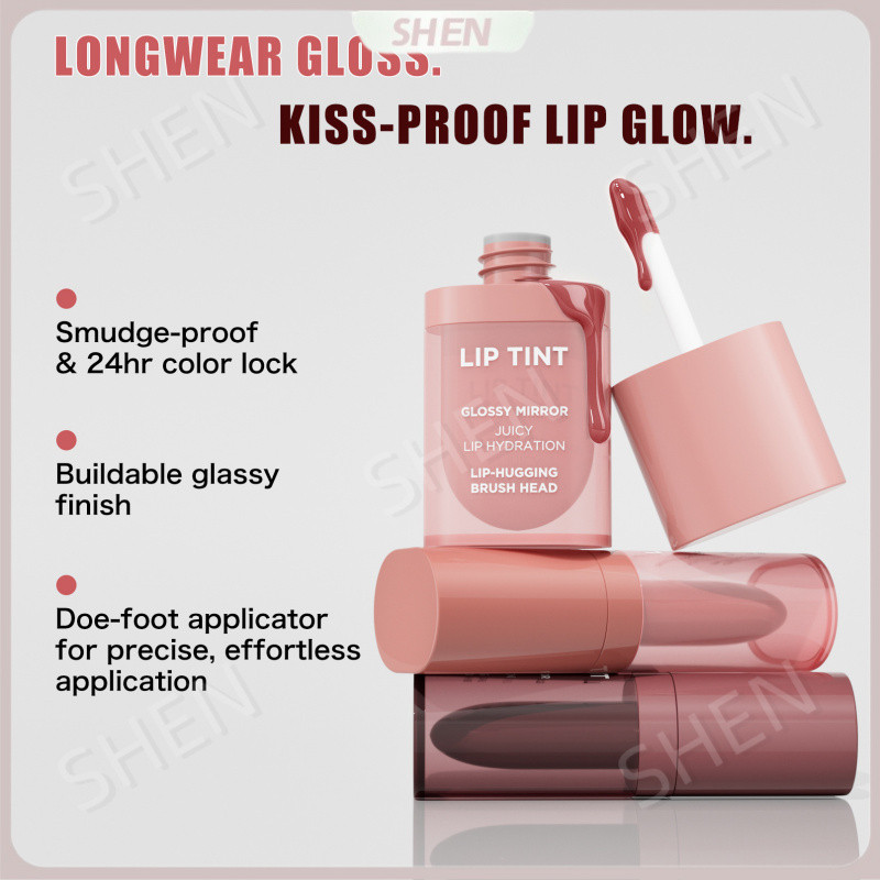 Bán chạy Hellokiss Nước ép dưỡng ẩm Lip Gloss Giữ trang điểm Màu sắc Rendering Water Gloss Mirror Dưỡng ẩm Son bóng