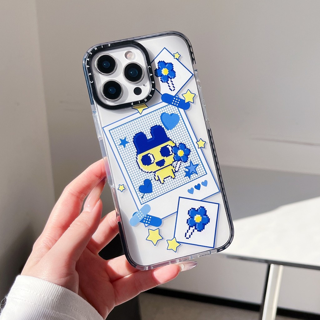 CAPASHIP Đồ chơi POP hợp thời trang TAMAGOTCHI Nhật Bản Retro Digital Pixel Vỏ mềm Tương thích cho iPhone 17 Pro Max Air Plus 16 / 15 / 14 / 13 / 12 / 11