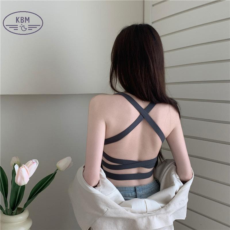 Áo Tank Top Slim Fit Cho Nữ Mùa Hè, Màu Trơn Không Tay, Có Thể Đeo Chéo Lưng