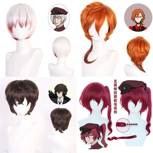 Tóc giả cosplay Bungou Stray Dogs - Hanahara Nakaya và Dazai Osamu, phong cách mạnh mẽ, tạo kiểu dễ dàng gift
