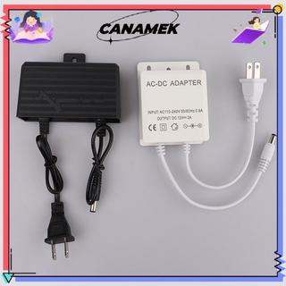 CANAMEK AC / 12V 2A 2000ma Camera Quan Sát Nguồn Điện Adapter Ngoài Trời Chống Thấm Nước EU US Cắm Adapter Sạc Cho Camera Quan Sát CSF