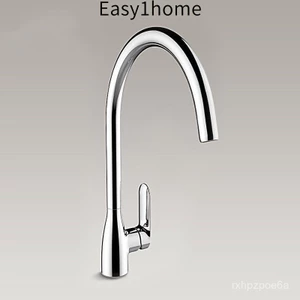 Vòi bếp xoay tay cầm đơn bằng đồng hoàn toàn KOHLER K-99480T-4-CP, vòi nóng lạnh cho phòng tắm cổ điển Mỹ
