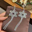 Thời Trang Hàn Quốc Tua Rua Zircon Thanh Lịch Dài Phong Cách Mới Bông Tai Bán Buôn