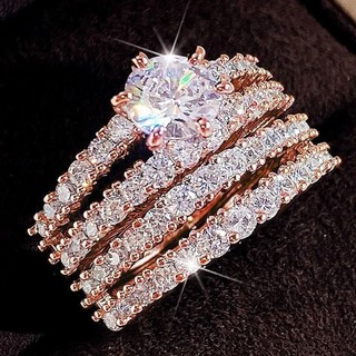 Nhẫn bạc S925 zircon đơn giản, phù hợp làm quà tặng cho nữ