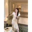 Đầm mơ phong cách nhẹ nhàng kiểu Pháp dành cho nữ Thiết kế cao cấp Niche Tính khí eo hẹp mỏng hơn Váy dài mùa hè