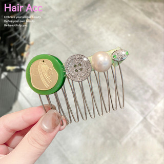 Phong Cách Hàn Quốc Dongdaemun Phong Cách Mới 2026 Phong Cách Cổ Tích Kim Cương Giả Ánh Sáng Sang Trọng Niche Thiết Kế Lược Cảm Giác Nữ Phụ Kiện Tóc Bộ Sưu Tập