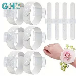 GHX 6 Cái Slaplet Vòng Tay Hoa Xòe Dây Đeo Tay Đàn Hồi Linh Hoạt Cho Phù Dâu Phụ Kiện VN
