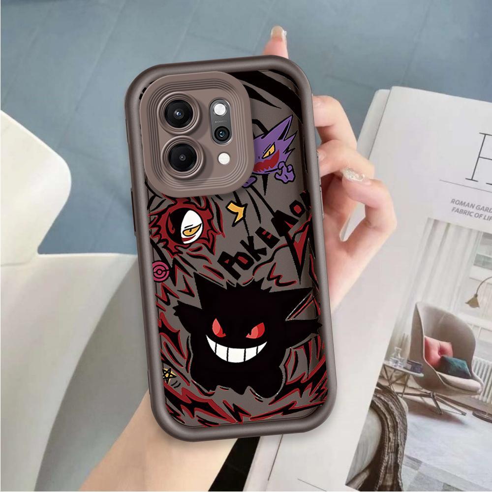 Ốp Lưng Cho OPPO Reno 6 8 10 11 12 13 14 15 F Pro Phim Hoạt Hình Silicon Mềm Ốp lưng TPU Gengar Mắt Thiên Thần Chống Sốc Ốp Lưng