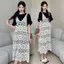 Váy Vest rỗng kiểu cổ điển mùa hè dành cho nữ Váy dệt kim dáng rộng