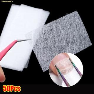 [Vận chuyển nhanh] THEHOMECO 50 Cái Nối dài móng tay bằng sợi thủy tinh bằng lụa, Bọc móng tay dạng không dệt, Gel UV 8x4cm Giấy sợi thủy tinh Acrylic Pháp