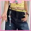 MYPANDA Mùa hè Dopamine Lemon Yellow Women 's Belt Trend Thắt lưng đơn giản Subculture Y2K Belt Punch Free Belt.