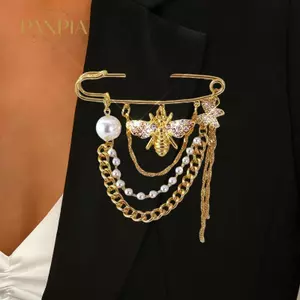 PNPIA- Bướm Ong sel Dây Xích Trâm Cài Mắt Quà Tặng Cho Nữ Trang Trọng Mặc Đầm Dạ Hội Trang Trí