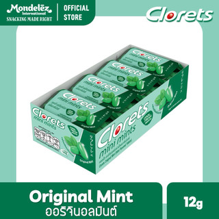 [VỊ BẠC HÀ] Kẹo Ngậm Thơm Miệng Không Đường Clorets Mini Mints Original Mint 13g