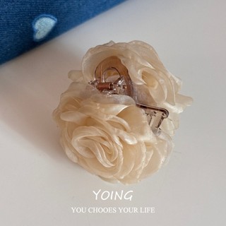 Yoing / Matte Sợi Hoa Bóng Nhỏ Kẹp Hoa Hồng Kẹp Tóc Cao Cấp Tinh Tế Nhỏ Kẹp
