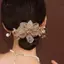 AqToCna Thanh Lịch Kim Cương Giả Dây Buộc Tóc Nữ Đuôi Ngựa Bóng Đầu Dây Cao Su Scrunchie Nhẫn AqToCna