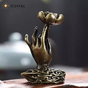 JCSYFAC Đồng Nguyên Chất baflow Hương Phật Tay Sen Đồng Hương Khung Hương Thiền Trà Bàn Trà Bàn Trà Nội Thất Mới