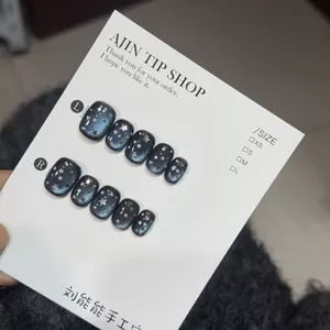 Liu Nengneng-Pure Handmade Hạt Thủy Tinh Làm Trắng Mắt Mèo Cao Cấp Tính Khí Ngôi Sao Phong Cách Ngắn Mặc