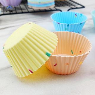 ELBBKG Khuôn Silicon Cupcake Có Thể Tái Sử Dụng Khuôn Bánh Muffin Nonsti Chịu Nhiệt Khuôn Nướng DIY Nhà Bếp Bánh Ngọt Dụng Cụ Mới