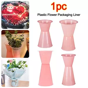 PWSSEND Lót gói hoa, Đế giữ bó hoa nhanh, Phụ kiện nhựa tự bó cho cửa hàng hoa, tiệc, shop