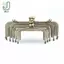 1 Chiếc Vuông Bóng Bạc Cơ Bản Ví Kim Loại Khung Kiss Clasp Lo DIY Túi Phụ Kiện