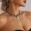 AqToCna Mới Nữ Thanh Lịch Dép Trái Tim Mặt Dây Chuyền Nelace Cho Nữ Y2K Dây Xích Choker Nelace Thời Trang Dự Tiệc Phụ Kiện Trang Sức AqToCna