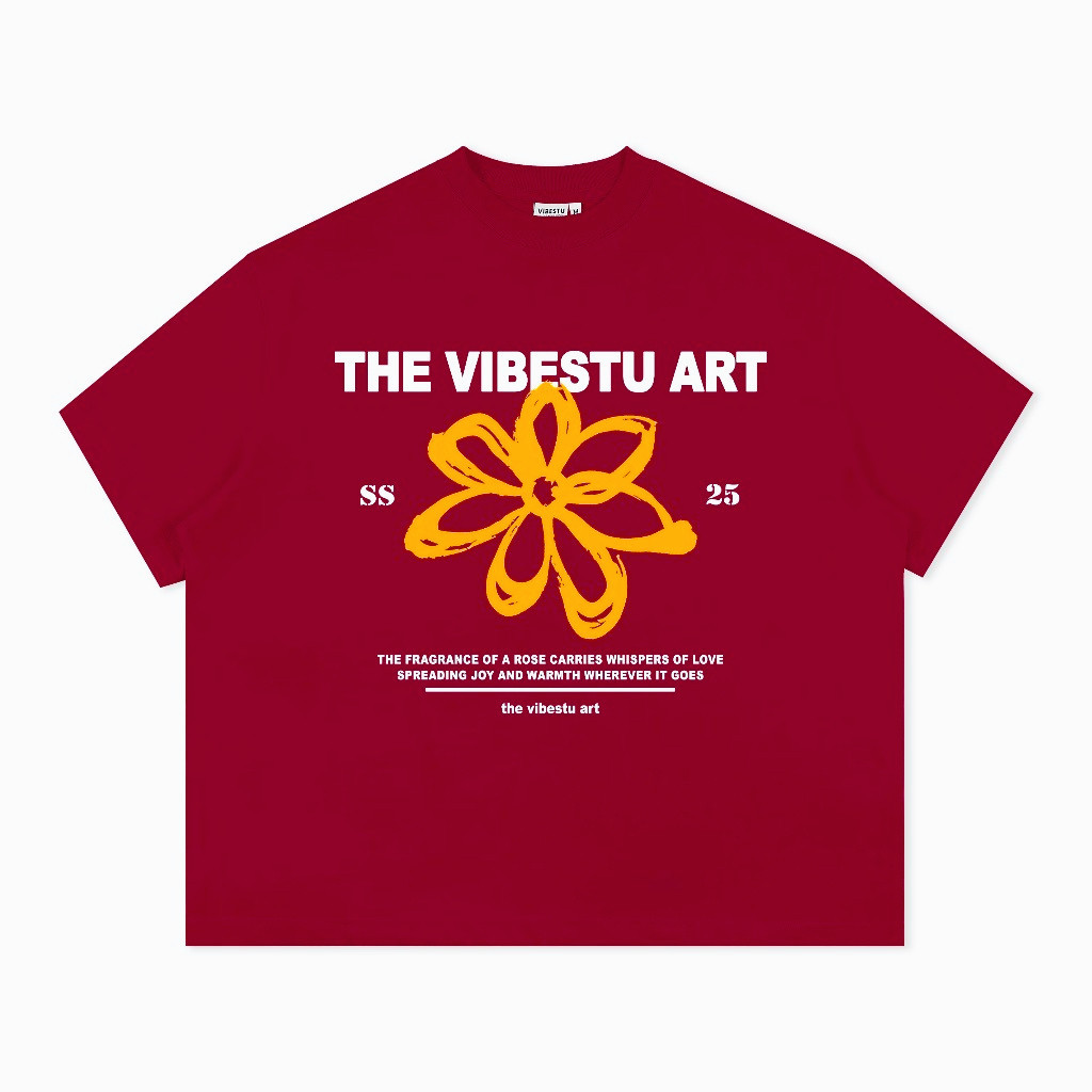 （Giao hàng 24h）Angela  Áo Thun Nam Nữ in " Flower SS25 " Form Rộng Unisex 220Gsm 100% Cotton Local Brand
