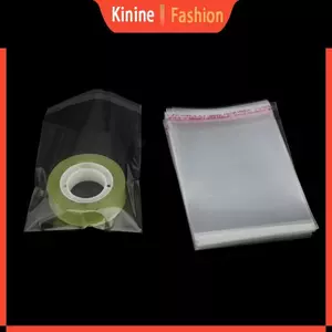 KIN 100ps Rõ Ràng Tự Dính Rất Nhiều DIY Trang Sức Cói Túi Nhựa 8x12cm 3 1 x4 7