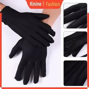 KIN Găng tay làm việc co giãn mềm mại Trang phục trang trọng Găng tay ngắn đầy đủ ngón tay có thể tái sử dụng
