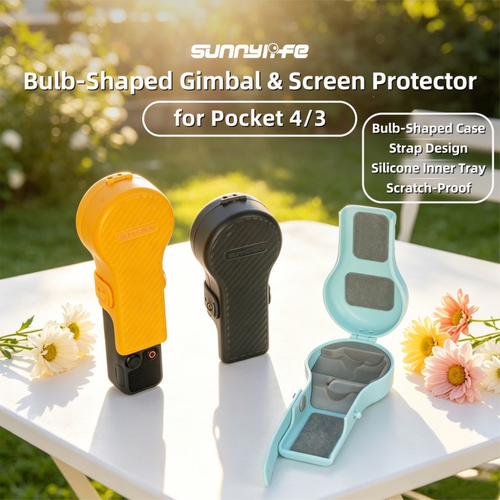 Sunnylife Cho DJI Pocket 4 Vỏ Bảo Vệ Cho DJI Pocket 4 / 3 Vỏ Bảo Vệ Tròn Cho DJI Pocket 4 / 3 Vỏ Bảo Vệ Nhiều Màu Sắc