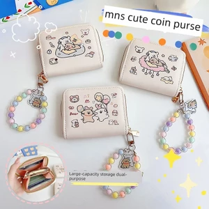 Phiên Bản Nhật Bản Dòng Gấu Ví Đựng Thẻ Hoạt Hình Dễ Thương 2025 Phong Cách Mới Bé Gái Dung Tích Lớn Đa Năng Khuôn Viên Bữa Ăn Thẻ