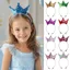 CATMALLER88 Vương Miện Băng Đô, Vòng Tóc Công Chúa Sáng Bóng Cô Gái, Phụ Kiện Thời Trang Đầu Vòng Vương Miện Kim Sa Lấp Lánh Mũ Đội Đầu Tiệc Băng Đô Quấn Tóc Cổ Tích Trang Phục Phụ Kiện