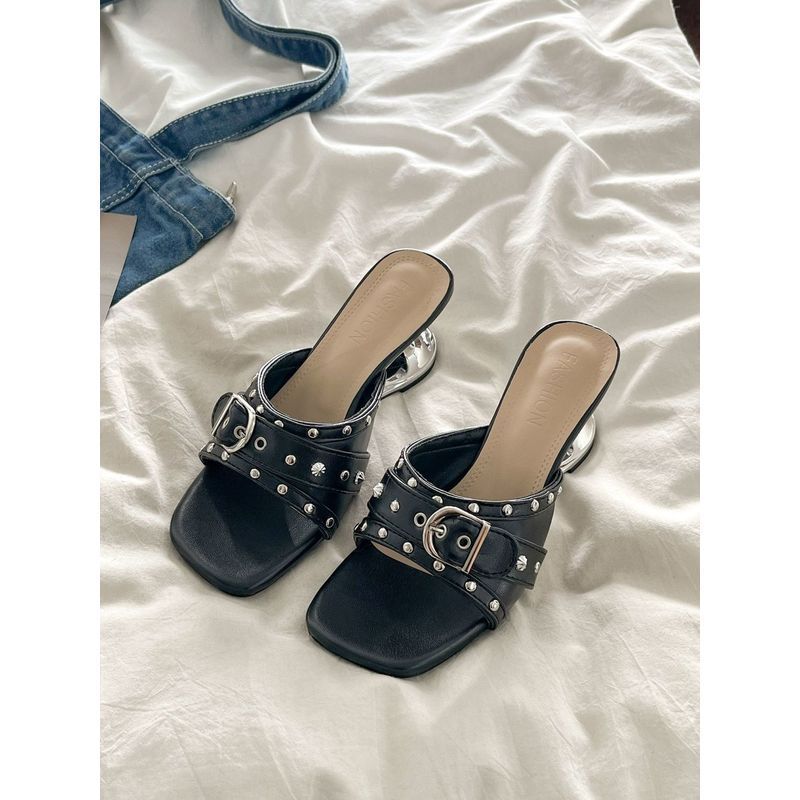 Hàn Quốc Retro Đế nâng cao 5.5cm Giày sandal nữ/2026 Phong Cách Mới  Thon gọn chân Giày đế xuồng
