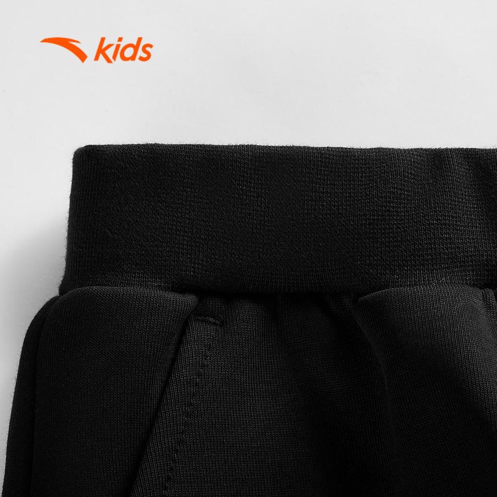 ANTA Kids Quần Nỉ Jogger Dài bé trai 352547711U. Nỉ Dài, Bo Gấu, Dày Giữ Ấm, Thoải Mái Vận Động