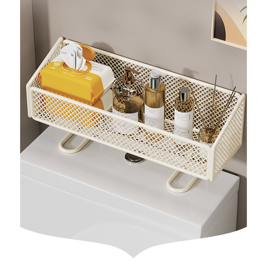 Kệ đa chức năng trong phòng tắm-Giá đựng giấy vệ sinh treo tường, Bảo quản Gel tắm dầu gội, Tiết kiệm không gian, Chống rỉ sét