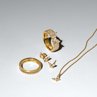 [2026 mới] Bông tai hình bướm mạ vàng 14K