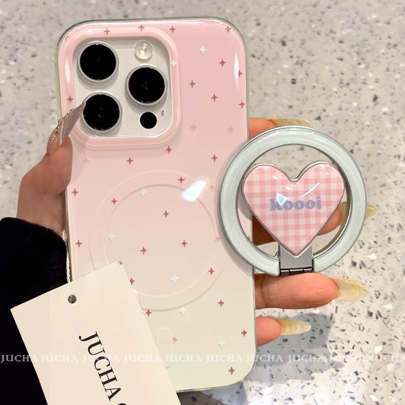 Imd Love kt Gấp Từ Tính Apple 17promax Ốp Lưng Điện Thoại 16 / 15 / 13 / 14Plus / 12 Nữ 11 Mềm x