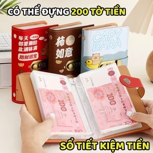 Sổ tiết kiệm đựng tiền Capybara có khóa dễ thương – Sổ quản lý chi tiêu, ngân sách cá nhân hiệu quả trong 100 ngày