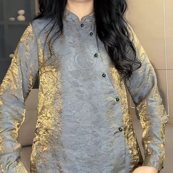 Mùa Thu 2025 - Áo sơ mi satin phong cách mới, thiết kế ôm body sang trọng