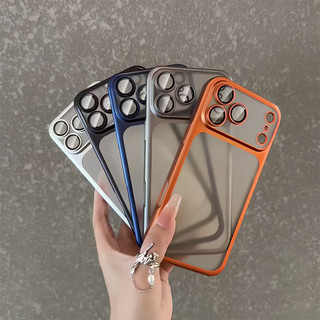 Ốp Điện Thoại Trong Suốt Mờ Mới Cho iPhone 17 Pro 14 16 15 13 11 12 Pro Max Khung Mạ Không Khí Bảo Vệ Camera Vỏ Chống Sốc
