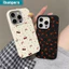 Ibumpers Vỏ Điện Thoại Nơ Cherries Hồng Hoa Hồng Đẹp Thẩm Mỹ Silicon Mềm Vỏ Chống Sốc Cho iPhone 11 12 13 14 15 16 17 Pro Max IP Plus