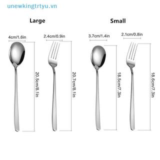 Unewtyu 2 Chiếc Thìa Nĩa Bạc Vàng Bằng Thép Không Gỉ Thìa Nĩa Cách Nhiệt Tay Cầm Dài Khuấy Thìa Tráng Miệng Dùng Cho Nhà Bếp Hàng Ngày VN