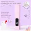 Đèn UV AFTEROF cho móng tay gel, Máy sấy móng tay Mini Flash cầm tay, Màn hình LED làm móng tay di động Gel có thể sạc lại Đèn móng tay nghệ thuật móng tay